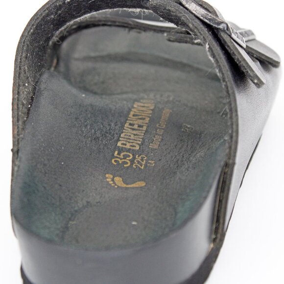 Black Birkenstock Womens Arizona Essentials Slide Sandal: Size 35 - Picture 5 of 9